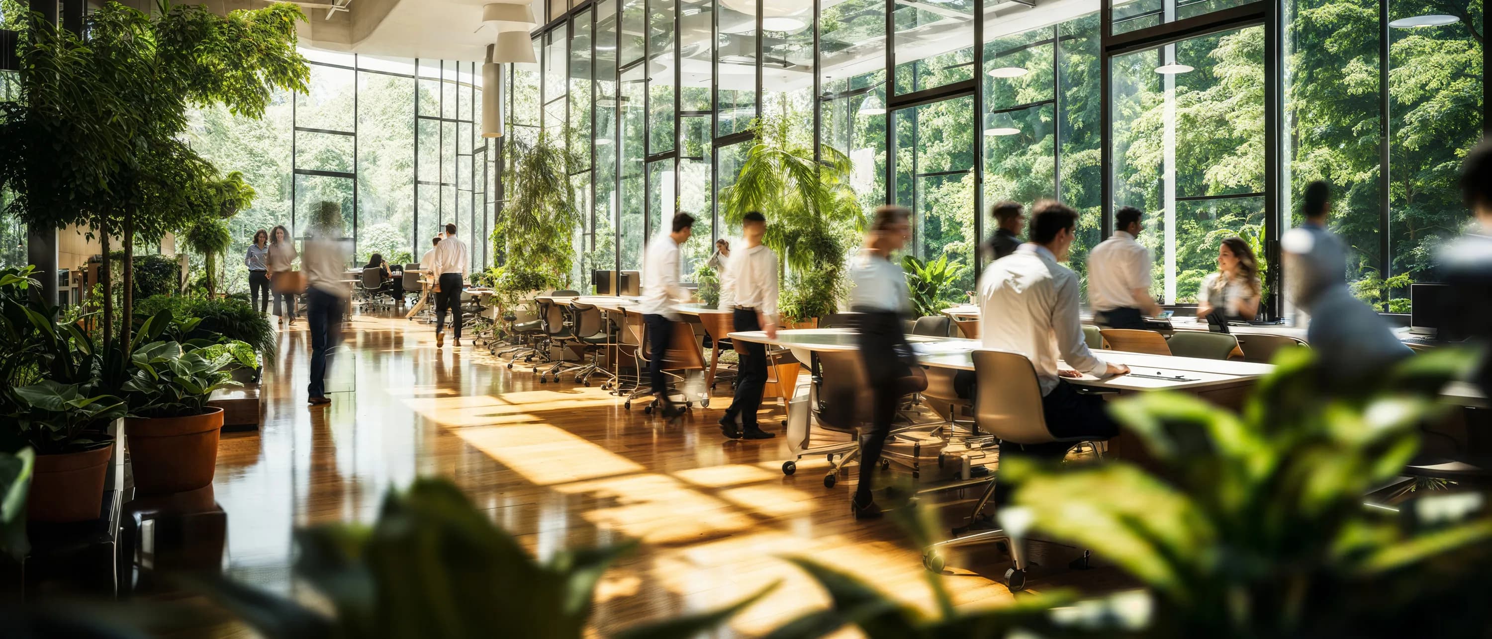 ASSMANN Circular Arbeitsplatz mit gebrauchten Möbeln